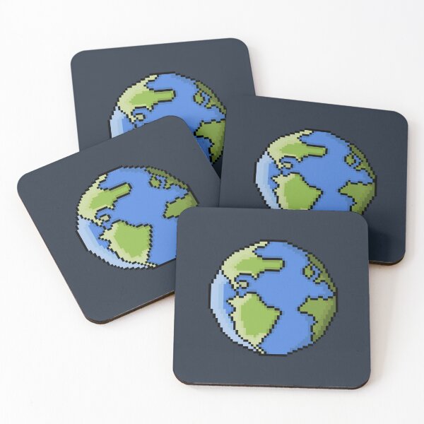Item preview, Pixel earth | Pixel planet | earth planet designed and sold by Sweet Bee's.