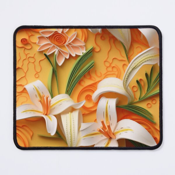 Item preview, Lily Whirl: Paper Quilling Seamless Pattern designed and sold by EVA4designs.