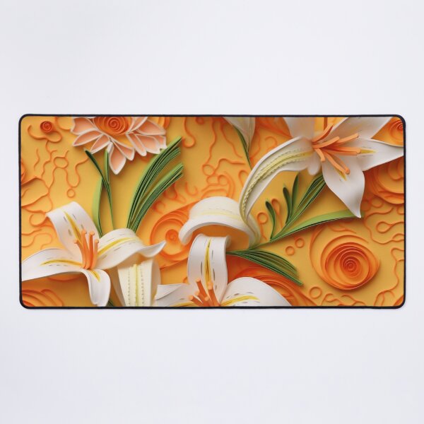 Item preview, Lily Whirl: Paper Quilling Seamless Pattern designed and sold by EVA4designs.