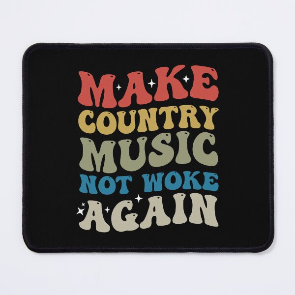 Item preview, Make Country Music Not Woke Again Retro Groovy designed and sold by MCreativeStore.