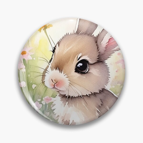 Item preview, Little Bunny in the Garden Flower Watercolor Series1 designed and sold by FlowerAlice.