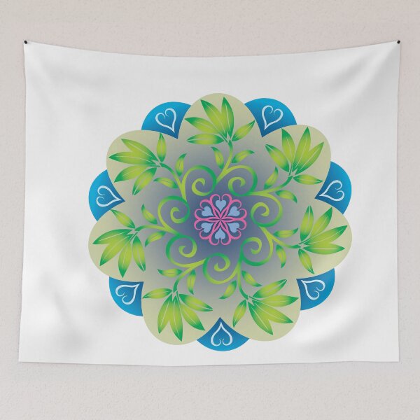 Item preview, Colorful Mandala Wheel of Energy Flower Harmony Round Circle Beauty Rainbow designed and sold by InfinityDsigns.