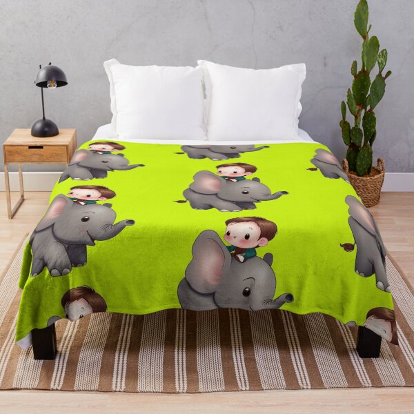 Item preview, A cartoon elephant with a beautiful baby riding on it designed and sold by Shadyshoo.