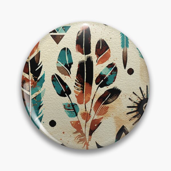 Item preview, American Ethnic Tribal Art Watercolor Pattern designed and sold by Atomura.