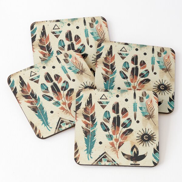 Item preview, American Ethnic Tribal Art Watercolor Pattern designed and sold by Atomura.