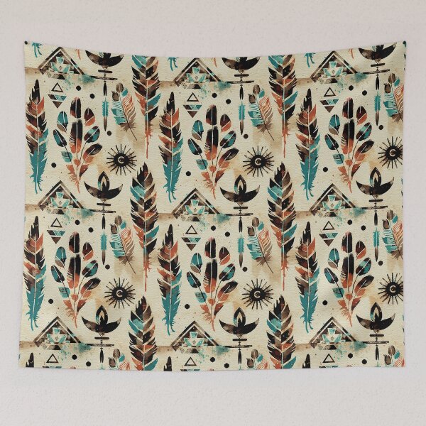 Item preview, American Ethnic Tribal Art Watercolor Pattern designed and sold by Atomura.