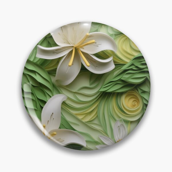 Item preview, Quilled Beauty: Delicate Lilies Seamless Design designed and sold by EVA4designs.