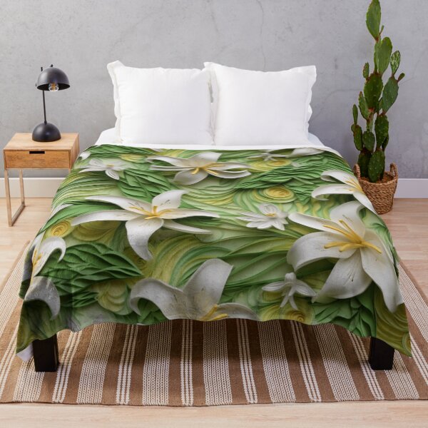 Item preview, Quilled Beauty: Delicate Lilies Seamless Design designed and sold by EVA4designs.