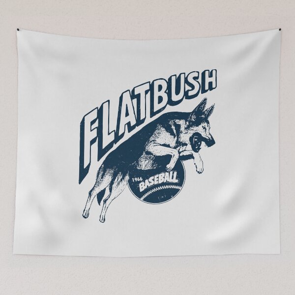Item preview, Vintage German Shepard Flatbush Baseball Mascot Team designed and sold by Kujo Dangerous Vintage.