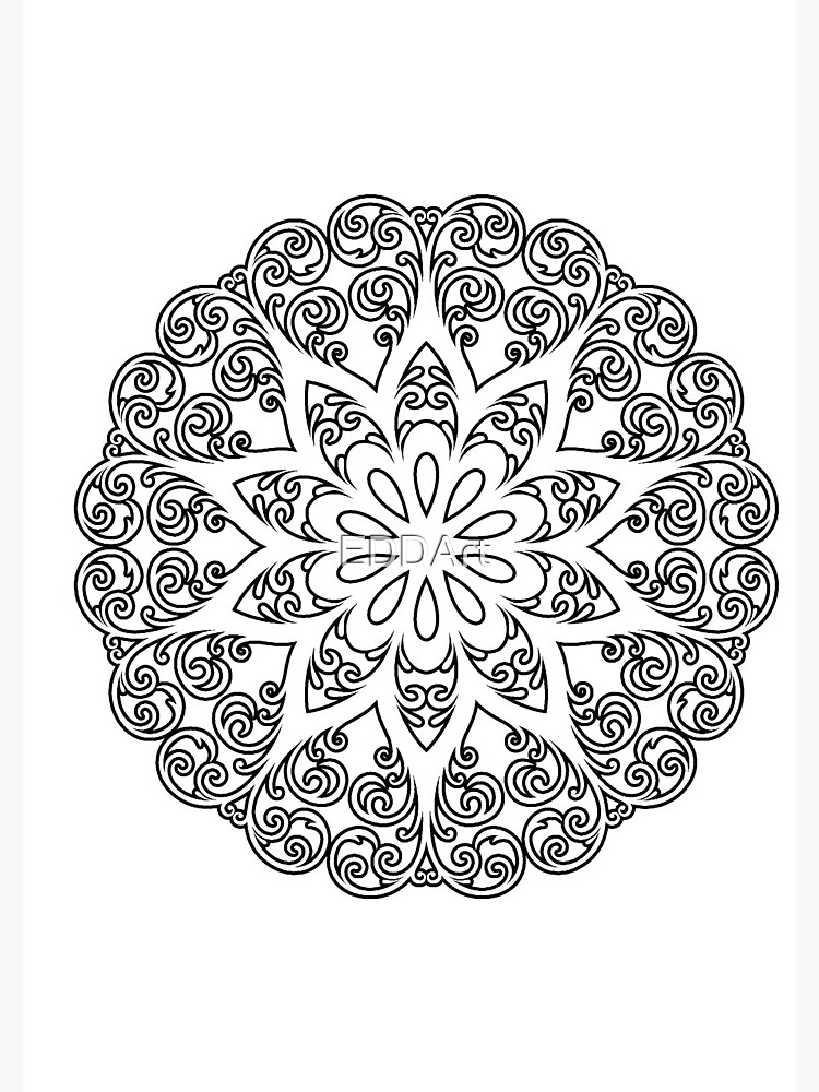 Color Your Own MANDALA - DIY Coloring Book 01 Spiral Notebook for Sale by  EDDArt