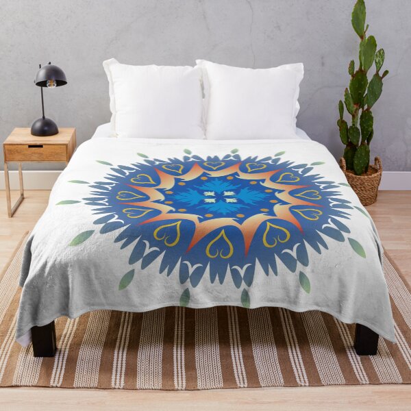 Item preview, Colorful Mandala Wheel of Energy Flower Harmony Round Circle Beauty Rainbow designed and sold by InfinityDsigns.