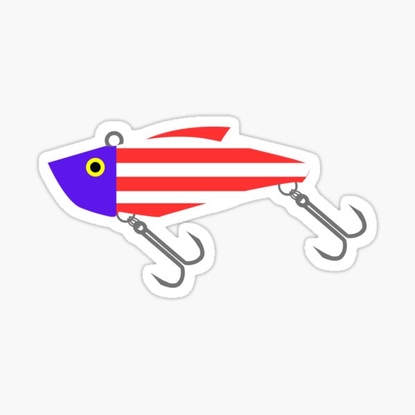 American Flag Lure Sticker for Sale by americancheez