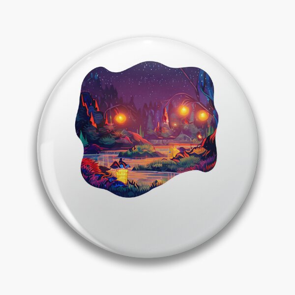 Item preview, Magic Lantern Lighting Lake Water Pond Reflection Watercolor designed and sold by Royal-teiner.