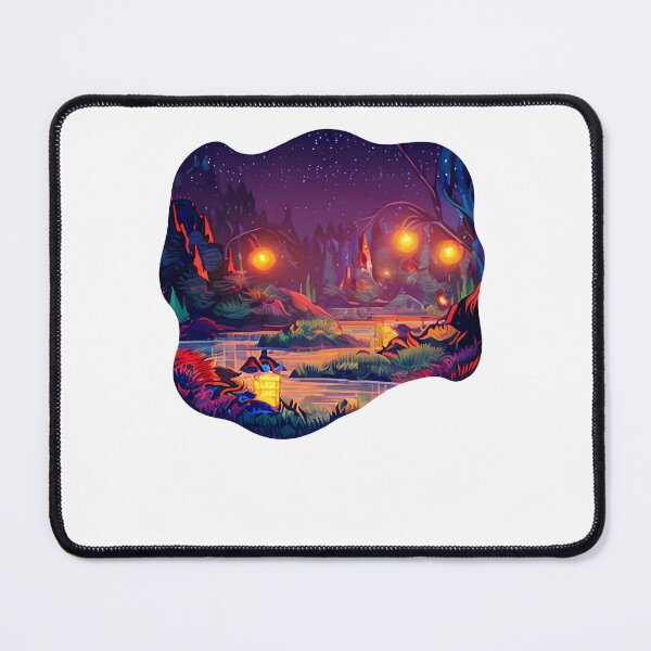 Item preview, Magic Lantern Lighting Lake Water Pond Reflection Watercolor designed and sold by Royal-teiner.