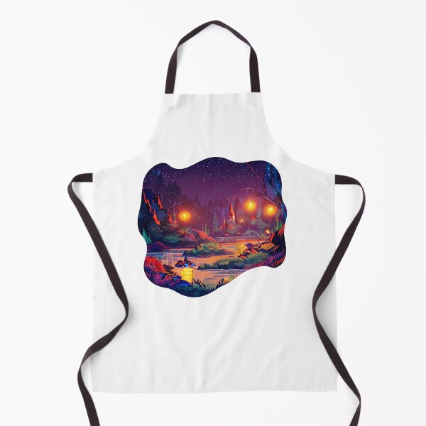 Item preview, Magic Lantern Lighting Lake Water Pond Reflection Watercolor designed and sold by Royal-teiner.