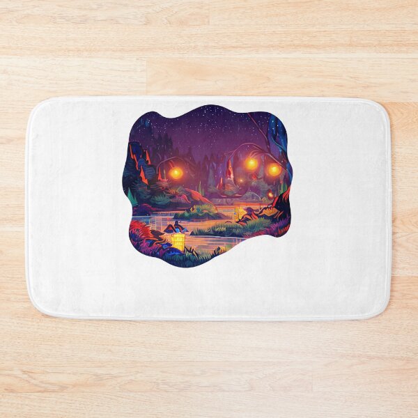 Item preview, Magic Lantern Lighting Lake Water Pond Reflection Watercolor designed and sold by Royal-teiner.