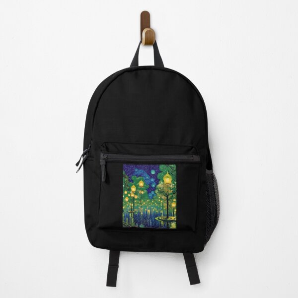 Item preview, Magic Lantern Lighting Lake Water Pond Reflection Watercolor designed and sold by Royal-teiner.