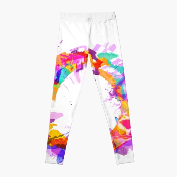 Concepts Sport Broncos Burst Tie-Dye Leggings - Women's