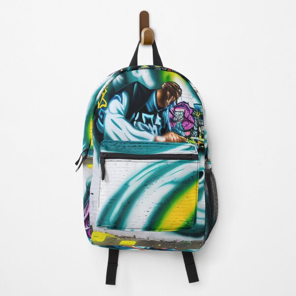 Item preview, A landscape enriched by graffiti and street art designed and sold by PixieDustAIArt.