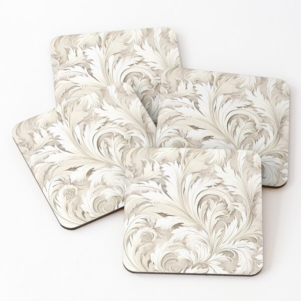 Item preview, Vintage White Feathers Pattern Design designed and sold by Blue-Banana.