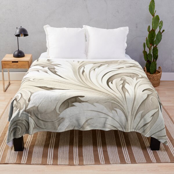 Item preview, Vintage White Feathers Pattern Design designed and sold by Blue-Banana.