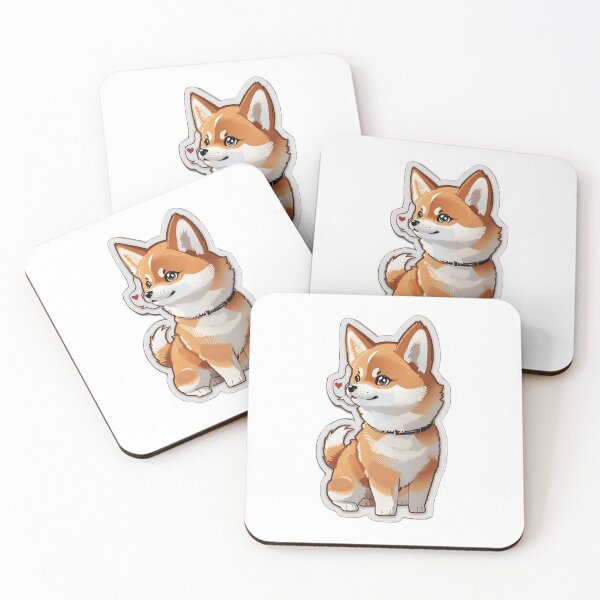 Item preview, Mocha-Eared Shiba: Caramel Macchiato Charm designed and sold by FashionRex.