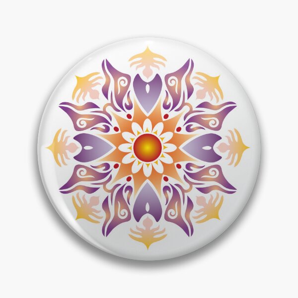 Item preview, Colorful Mandala Wheel of Energy Flower Harmony Round Circle Beauty Rainbow designed and sold by InfinityDsigns.
