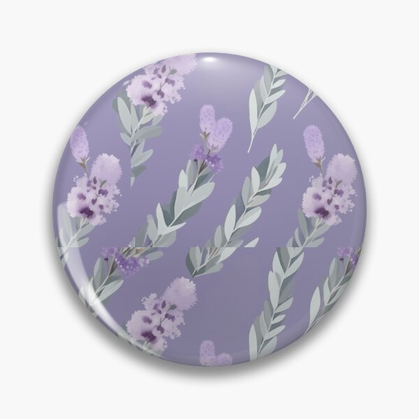 Item preview, Eucalyptus and lavender flower pattern designed and sold by RidaSalArt.
