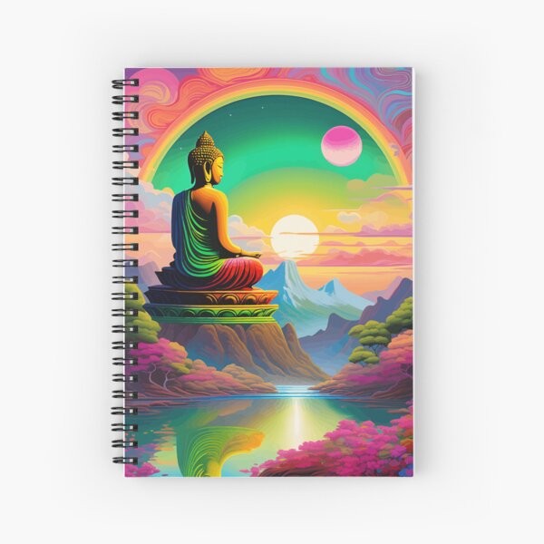 Colorful Buddha Meditation, Zen Feng Shui Art
