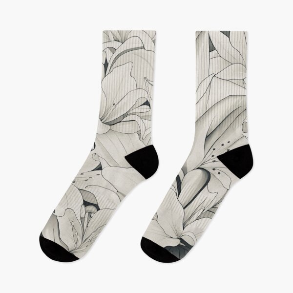 Item preview, White Lilies Pattern designed and sold by UllaSformat.