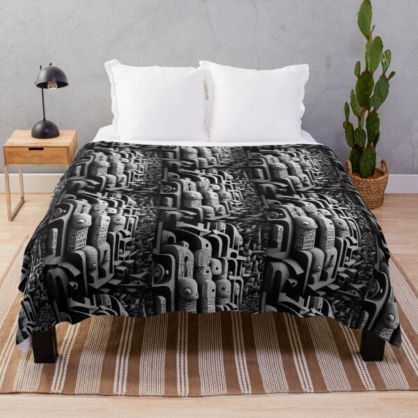 Item preview, Surrealism Black and White Pattern designed and sold by wonderlandv.