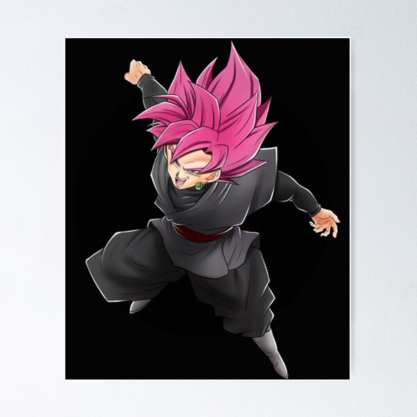 Dragon Ball Super Poster Goku Black SuperSJ Rose 12inx18in Free, foto do  goku black 