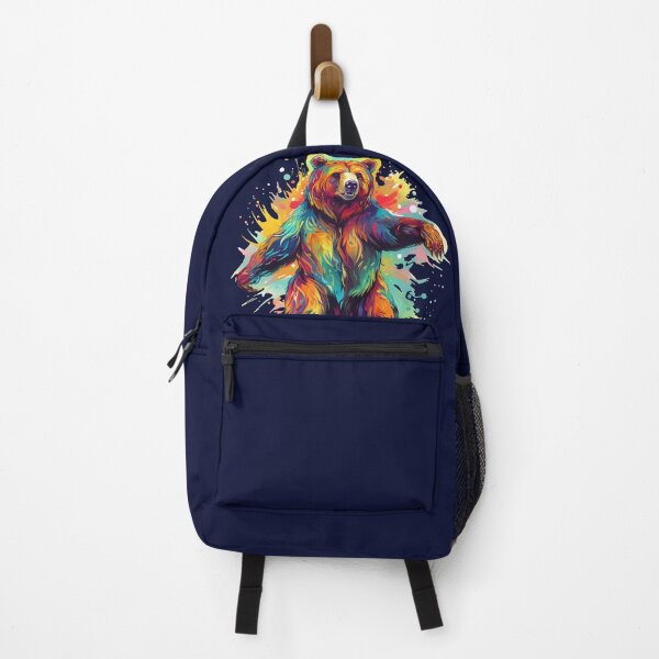 Item preview, Dancing bear with colorful paint splashes designed and sold by LilyBell6.