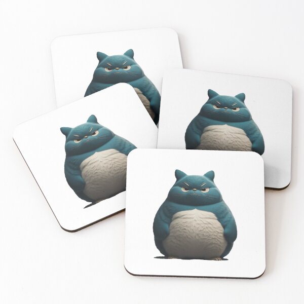 Aperçu de l'œuvre Art inspiré de Totoro Snorlax mignon en colère créée et vendue par DanisPokeShop.