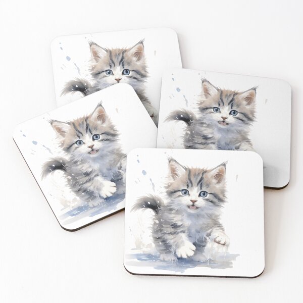 Item preview, Whimsical Watercolor Cat designed and sold by aurahealing.