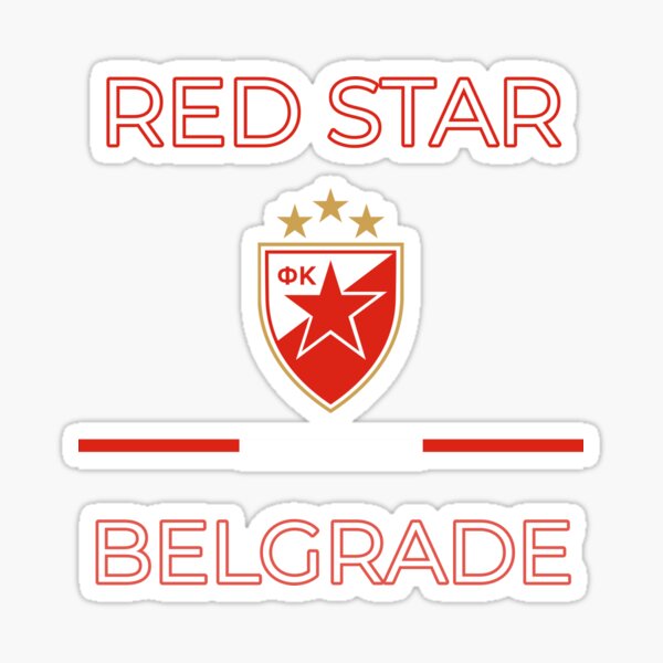 Fk crvena zvezda soccer team logo soccer teams decals, decal sticker #13535