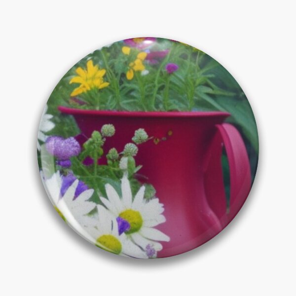 Item preview, red blue white garden flowers designed and sold by aipaint.