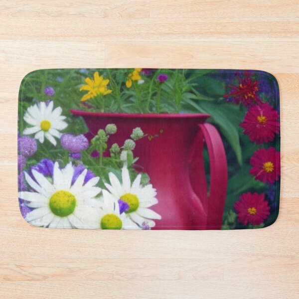 Item preview, red blue white garden flowers designed and sold by aipaint.