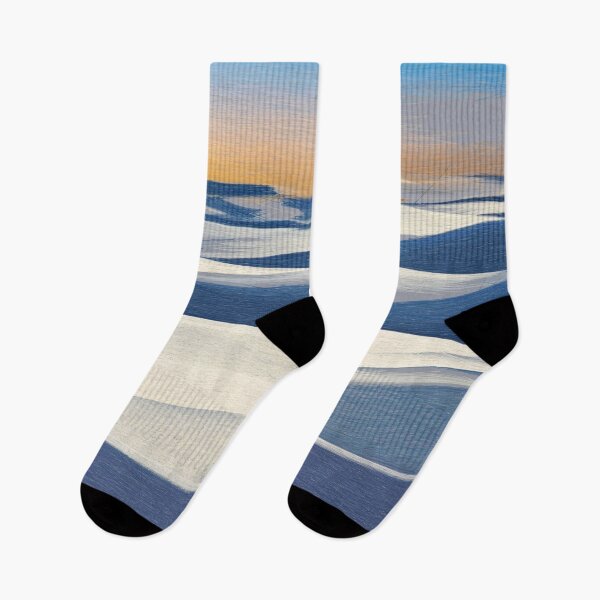 Item preview, Snowy hills at sunrise. Image created using geometric shapes designed and sold by EdgyEdgeArt.