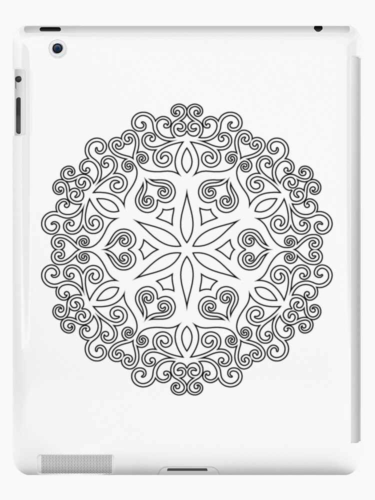 Download Color Your Own Mandala Diy Coloring Book 02 Ipad Case Skin By Eddart Redbubble