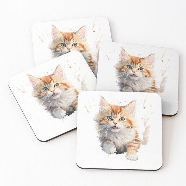 Item preview, Colorful Kitty Painting designed and sold by aurahealing.