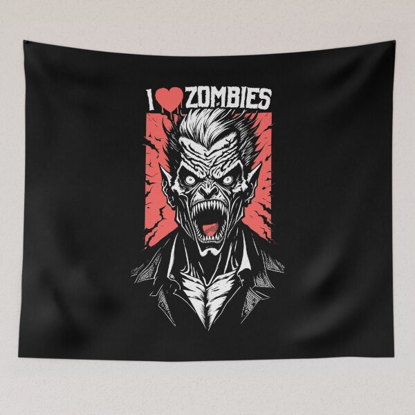 Item preview, Pulp Horror I Love Zombies Screaming Undead Zombie Halloween designed and sold by GrandeDuc.