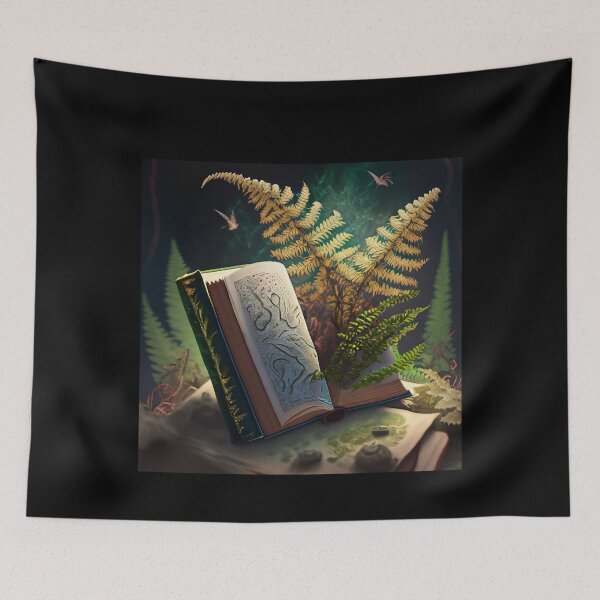 Item preview, Magic book, fern spell, halloween season of the witch designed and sold by Sunmoonlove.
