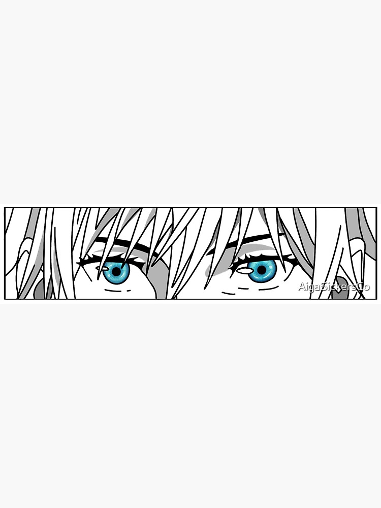 Anime Gojo Satoru Eyes  Sticker for Sale by AigaSickersCo