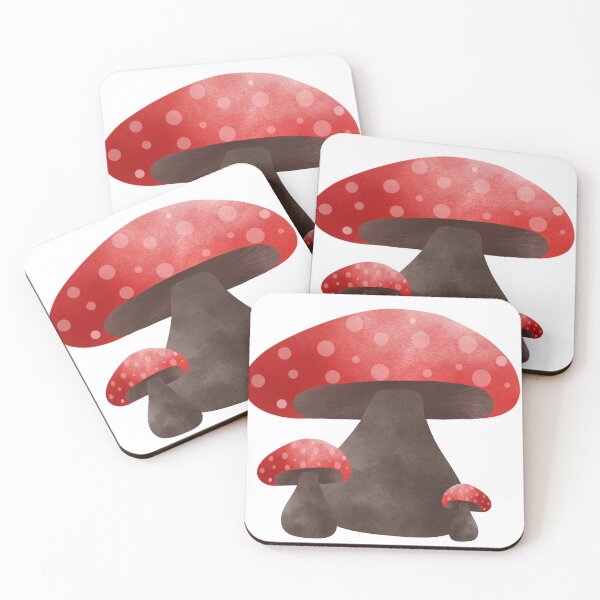 Item preview, Mushroom red color so cute and minimal designed and sold by WawaArtsWork.