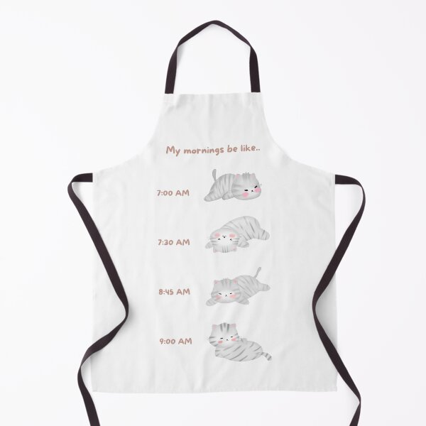 Item preview, Lazy Grey Tabby Cat Morning Routine designed and sold by JileeArt.