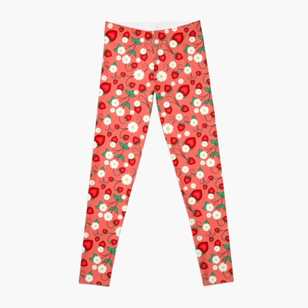 Strawberry Floral Leggings