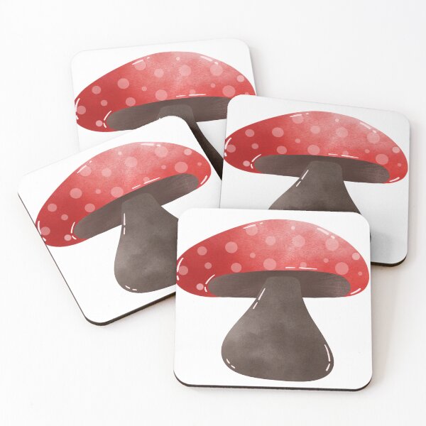 Item preview, Mushroom red color so cute and minimal designed and sold by WawaArtsWork.