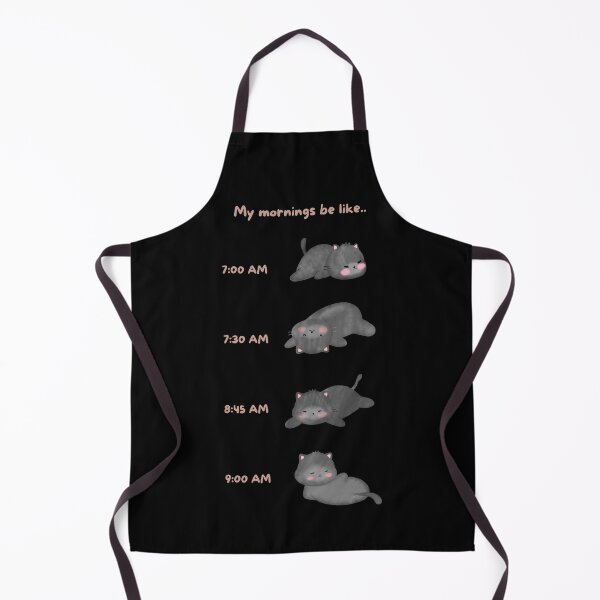 Item preview, Lazy Black Cat Morning Routine designed and sold by JileeArt.