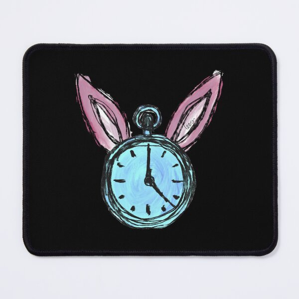Item preview, Rabbit Alice in Wonderland (black background) designed and sold by MentaLee.